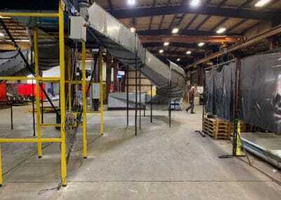 Stainless steel chute