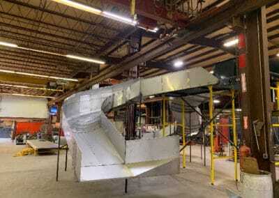 Stainless steel chute